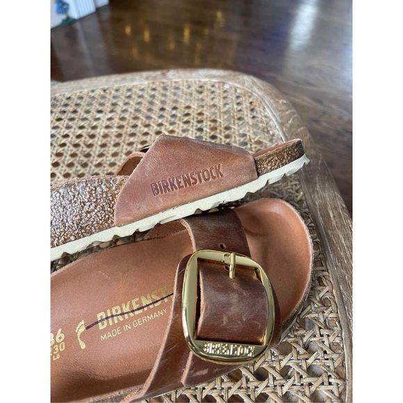 NEW Birkenstock Madrid Big Buckle Oiled Leather Size 36 - Picture 5 of 6